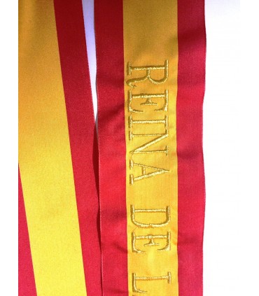 Banda Reina de las Fiestas con Escudo