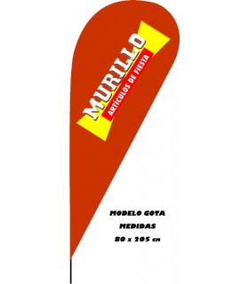 Bandera modelo Gota