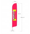 Bandera publicitaria modelo vela