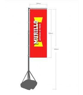 Bandera publicitaria modelo base