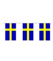 Bandera de Plástico de Suecia