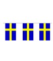 Bandera de Plástico de Suecia