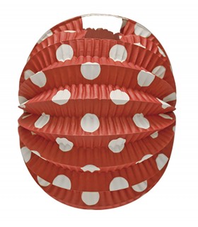 Farol Andaluz Rojo Lunares Blanco