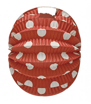 Farol Andaluz Rojo Lunares Blanco