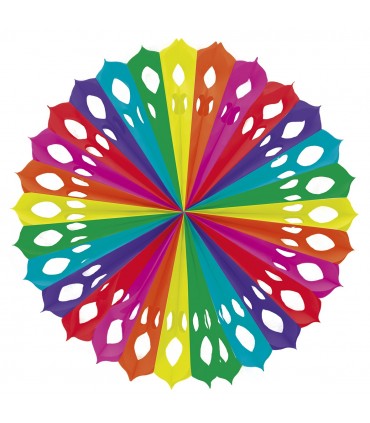 Abanico de papel Multicolor
