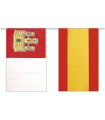 Bandera de plástico España con Castilla La mancha