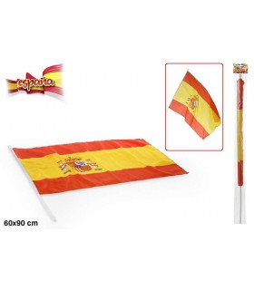 Bandera de España con palo