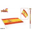 Bandera de España con palo