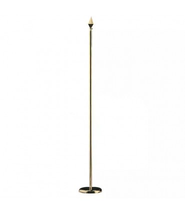 Peana y Asta dorada plana