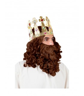 Peluca y Barba rey lujo