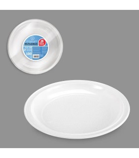 Paquete 100 platos 22cm