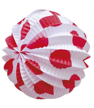 Farol Blanco lunar grande rojo 12 unidades