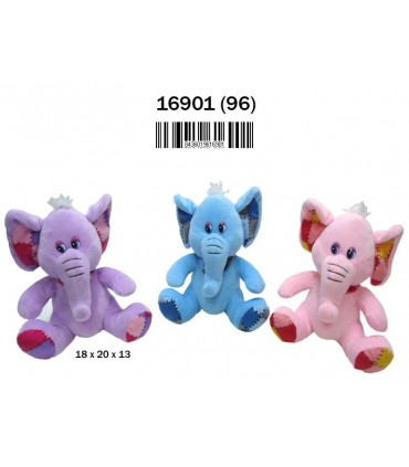 Peluche Elefantes colores surtidos
