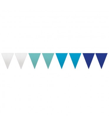 Gallardete papel gama azules