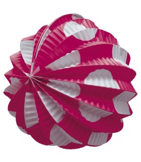 Farol fucsia lunar blanco grande