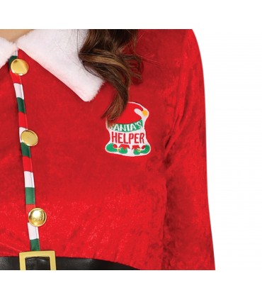 Disfraz de ayudante de Santa Mujer