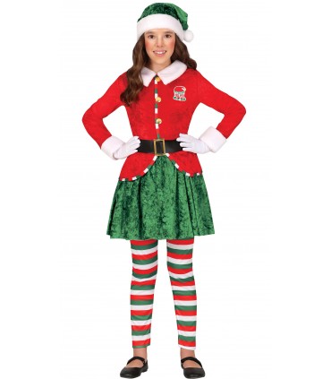 Disfraz de Ayudante de Santa niña