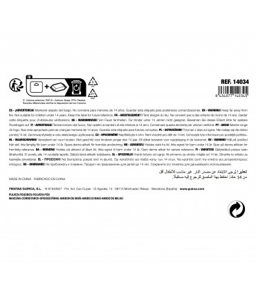 Bolsa de polvo de colores