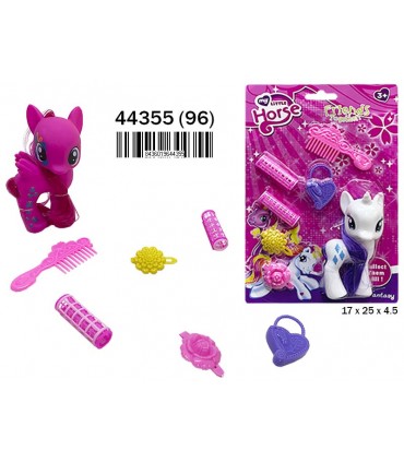 Pony con accesorios