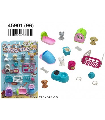 Blister mascotas con accesorios