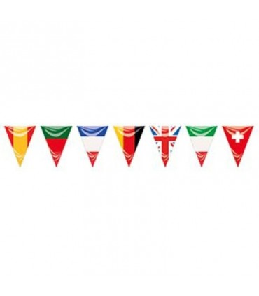 Gallardete plástico países europeos