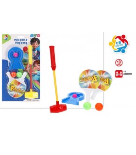 Juego de mesa mini golf y pin-pon