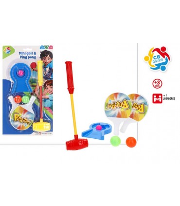 Juego de mesa mini golf y pin-pon