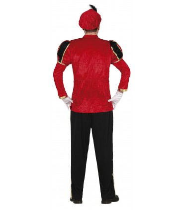 Traje de paje rojo