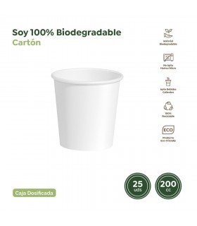 Vaso cartón 200 cc