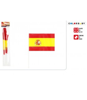 Paquete 10 Banderas España con Escudo 20x30