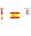 Paquete 10 Banderas España con Escudo 20x30