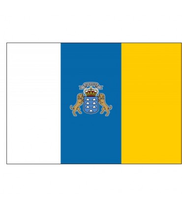 Bandera de Canarias con escudo