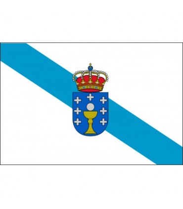 Bandera de Galicia con escudo