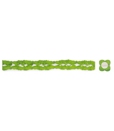 Guirnalda papel 4 m. verde